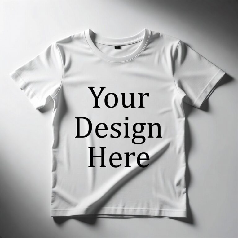 White Shirt Your Design Here